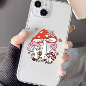 Cartoon Mushroom Clear iPhone 12 Case